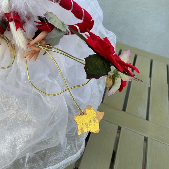 Dept 56 Krinkles Patience Brewster Poinsettia Fairy Queen Christmas Tree Topper - Picture 12 of 15